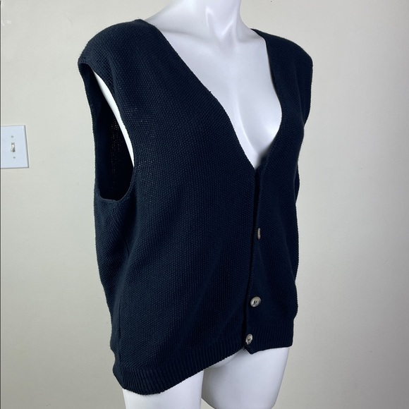 Union Pier Sportswear Vintage Sleeveless Cardigan Sweater - Picture 5 of 8